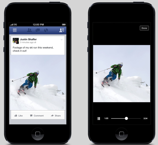 Auto-play video Facebook