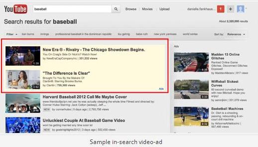 In-search videoadvertentie YouTube